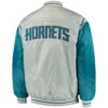 Charlotte Hornets The Enforcer Varsity Gray Jacket 1
