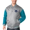 Charlotte Hornets The Enforcer Varsity Gray Jacket 4