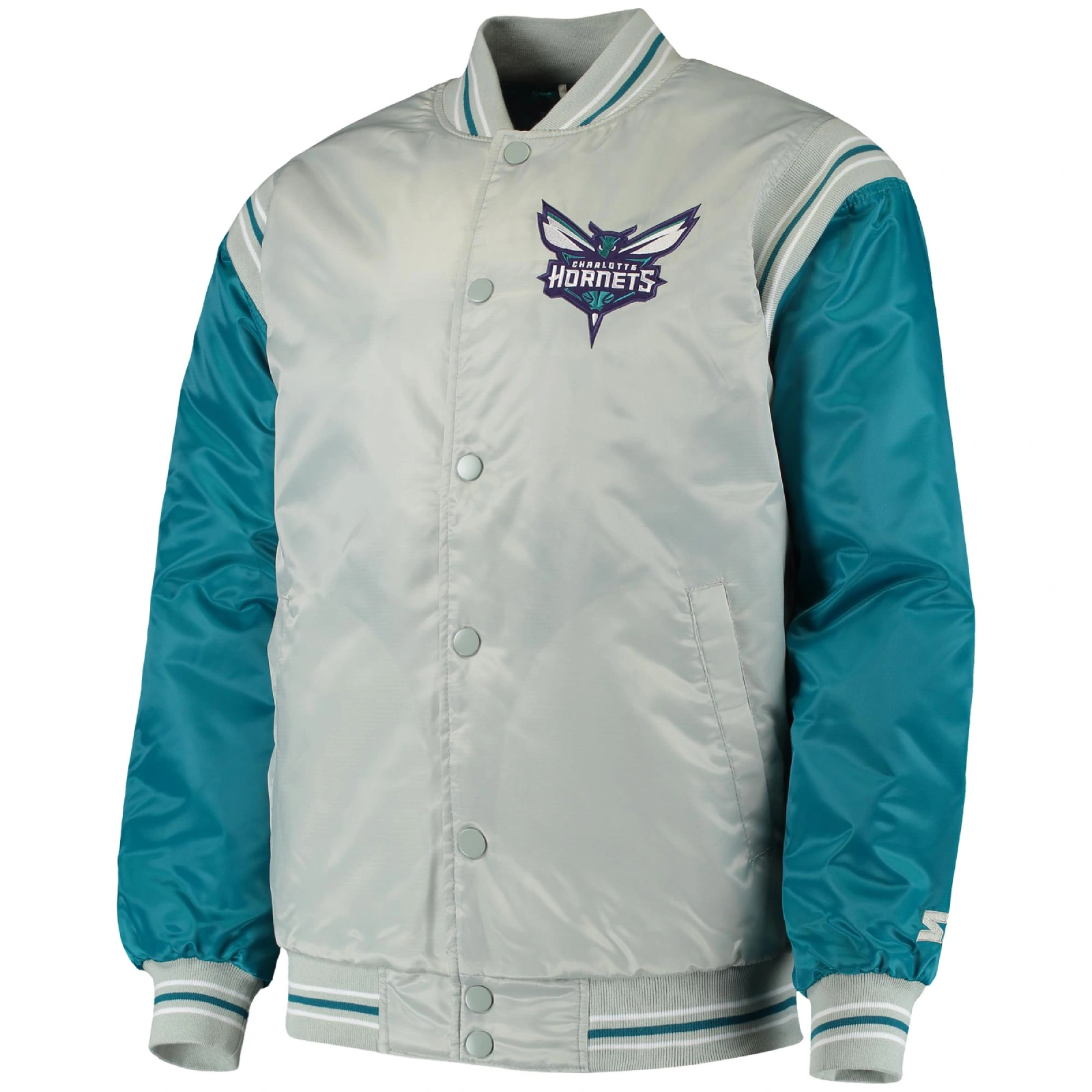Charlotte Hornets The Enforcer Varsity Gray Jacket