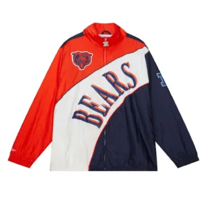 Chicago Bears Arched Retro Lined Windbreaker Varsity Jacket