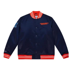 Chicago Bears Black Satin Jacket