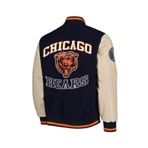Chicago Bears Blue Varsity Wool Jacket 1
