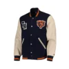 Chicago Bears Blue Varsity Wool Jacket