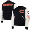 Chicago Bears Classic Wool Varsity Black Jacket 3