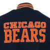 Chicago Bears Ebbets Navy Blue and Black Varsity Jacket 4