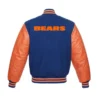 Chicago Bears Letterman wool Varsity Blue and Orange Jacket 1