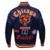 Chicago Bears Old English Navy Blue Varsity Jacket 1