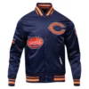 Chicago Bears Old English Navy Blue Varsity Jacket