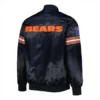 Chicago Bears Pick & Roll Navy Blue Varsity Jacket 1