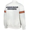Chicago Bears Power Forward White Varsity Jacket 1