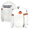 Chicago Bears Power Forward White Varsity Jacket 2