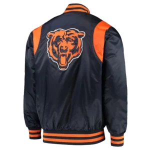 Chicago Bears Prime Time Navy Blue Varsity Jacket 1