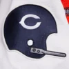 Chicago Bears Retro Classic Navy Blue and White Varsity Jacket 4