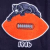 Chicago Bears Retro Classic Navy Blue and White Varsity Jacket 6
