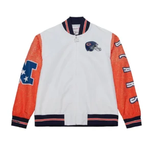 Chicago Bears Team Burst White Jacket