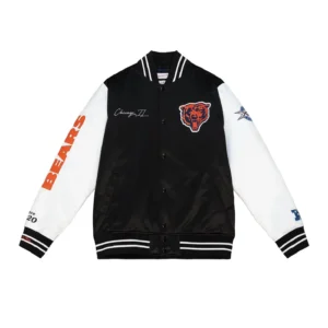 Chicago Bears Team Origins Varsity Satin Jacket
