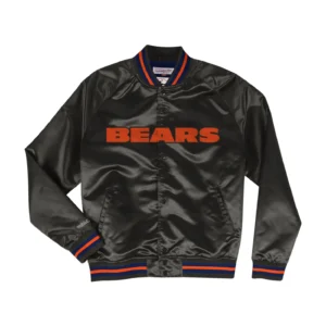 Chicago Bears Throwback Wordmark Black Jacket