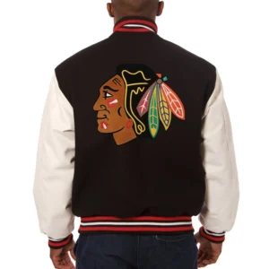 Chicago Blackhawks Black Jacket 1