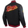 Chicago Blackhawks Black Wool Varsity Jacket 3