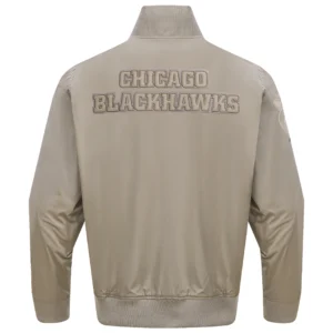 Chicago Blackhawks Neutral Varsity Jacket 1