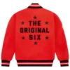 Chicago Blackhawks OVO x NHL Varsity Jacket 1