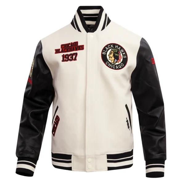 Chicago Blackhawks Retro Varsity Jacket