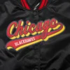 Chicago Blackhawks Script Tail Varsity Jacket 4