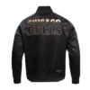Chicago Bulls Black & Gold Varsity Black Jacket 3