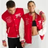 Chicago Bulls Bomber Couple Varsity Red Jacket
