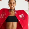 Chicago Bulls Bomber Couple Varsity Red Jacket 2