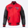 Chicago Bulls City Centric Wool Jacket Red 1