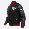 Chicago Bulls City Edition Black Varsity Jacket