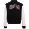 Chicago Bulls Classic Rib Wool Varsity Jacket Black 1