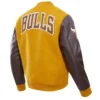 Chicago Bulls Classic Varsity Jacket Yellow 3