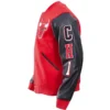 Chicago Bulls Classic Wool Varsity Red Jacket 2