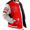 Chicago Bulls Color Block Wool Varsity Jacket 1