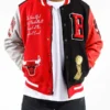 Chicago Bulls Color Block Wool Varsity Jacket