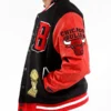 Chicago Bulls Color Block Wool Varsity Jacket 2