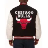 Chicago Bulls Domestic Two Tone Wool Jacket Black 1