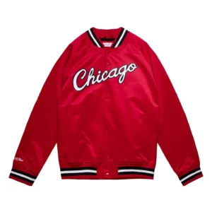 Chicago Bulls Double Clutch Red varsity Jacket