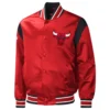 Chicago Bulls Force Play Varsity Red Jacket