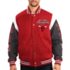 Chicago Bulls Franchise Red and Black Varsity Jacket