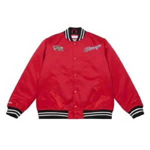 Chicago Bulls Hardwood Classics Red Varsity Jacket