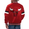 Chicago Bulls Home Game Red Varsity Jacket 1