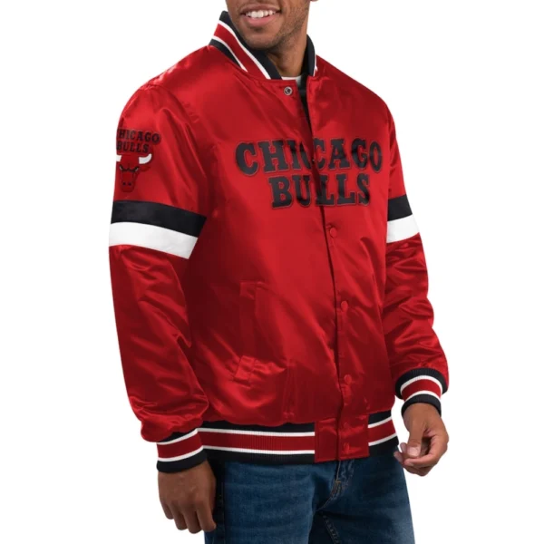 Chicago Bulls Home Game Red Varsity Jacket