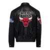Chicago Bulls Jeff Hamilton Black Jacket 1