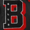 Chicago Bulls Mashup Satin Varsity Black Jacket 6