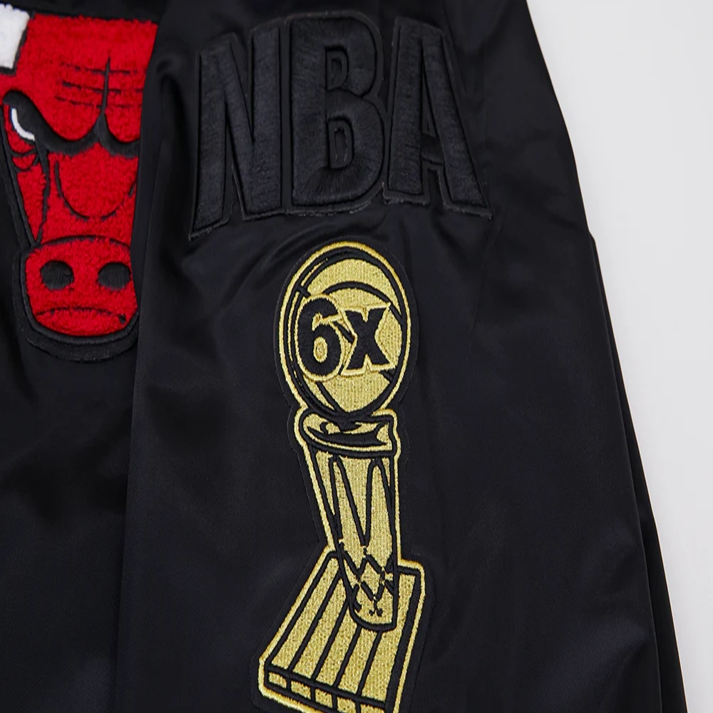 Chicago Bulls Mashup Varsity Black Jacket 4
