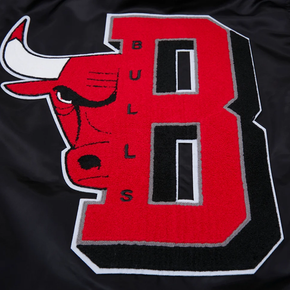 Chicago Bulls Mashup Varsity Black Jacket 5