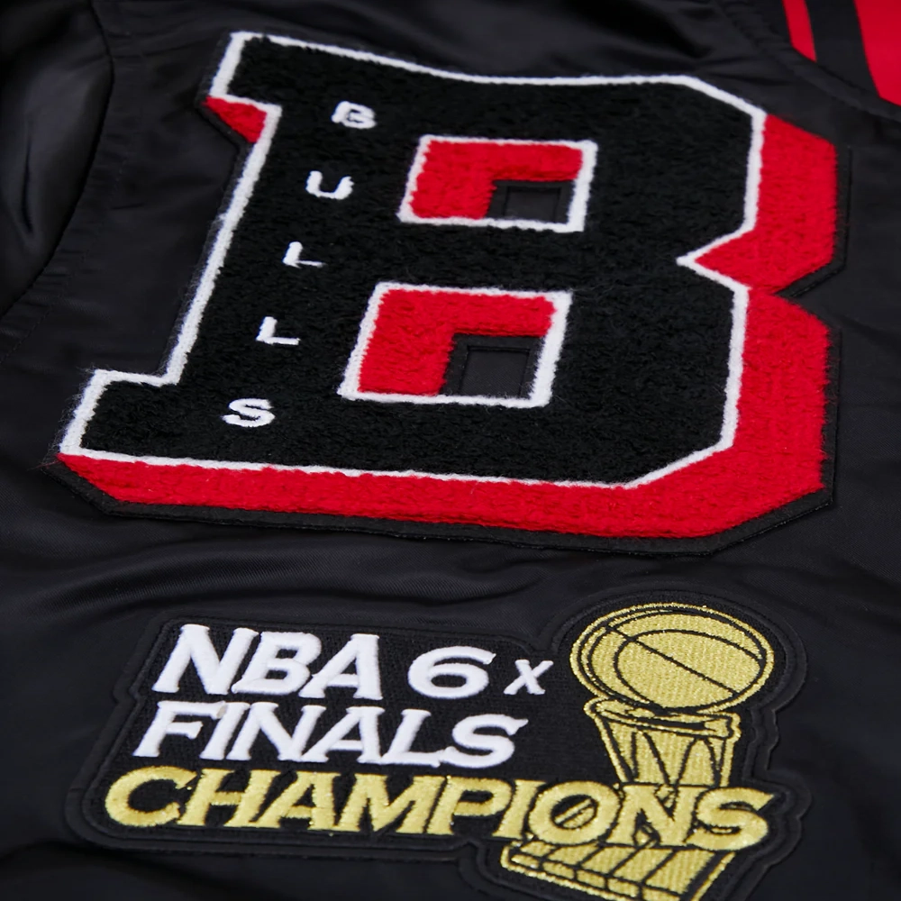 Chicago Bulls Mashup Varsity Black Jacket 6